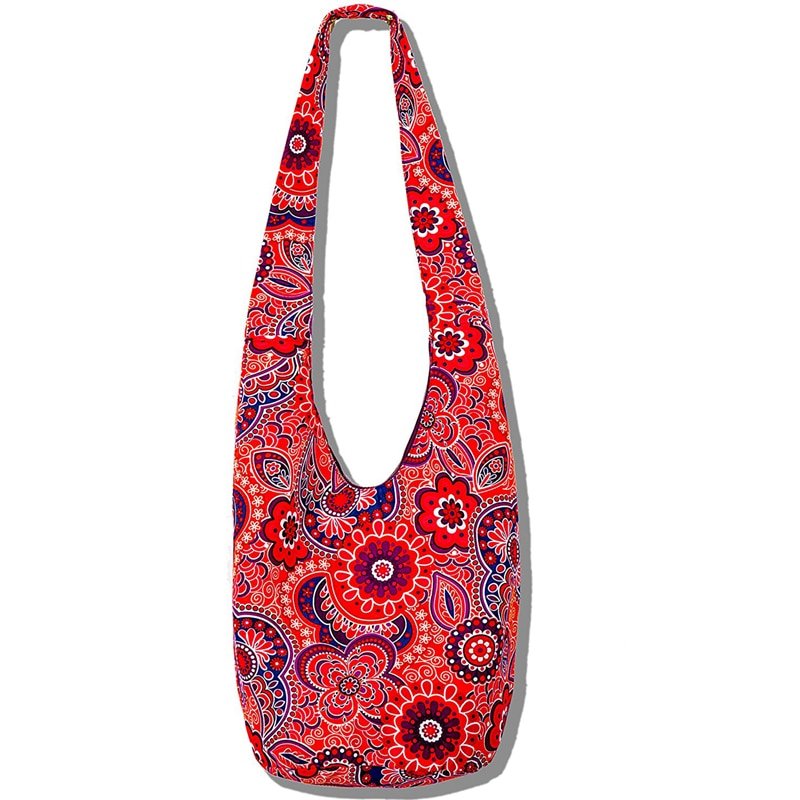 Cool Hippie Styled Floral And Elephant Cross Body Bags