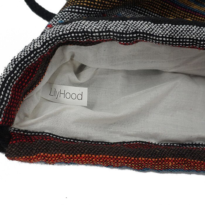 Women's Fabric Draw String Gypsy Styled Backpack - Various Styles