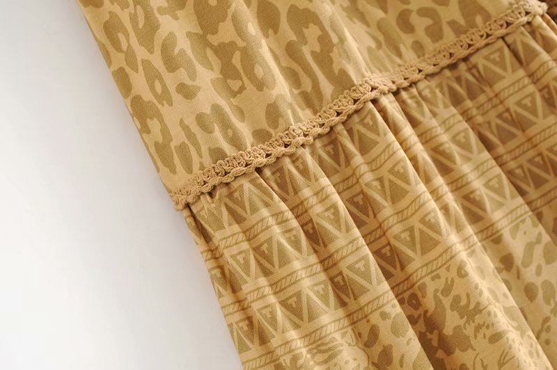 Women's Hippie High Waisted Skirt | Golden Yellow | S-L