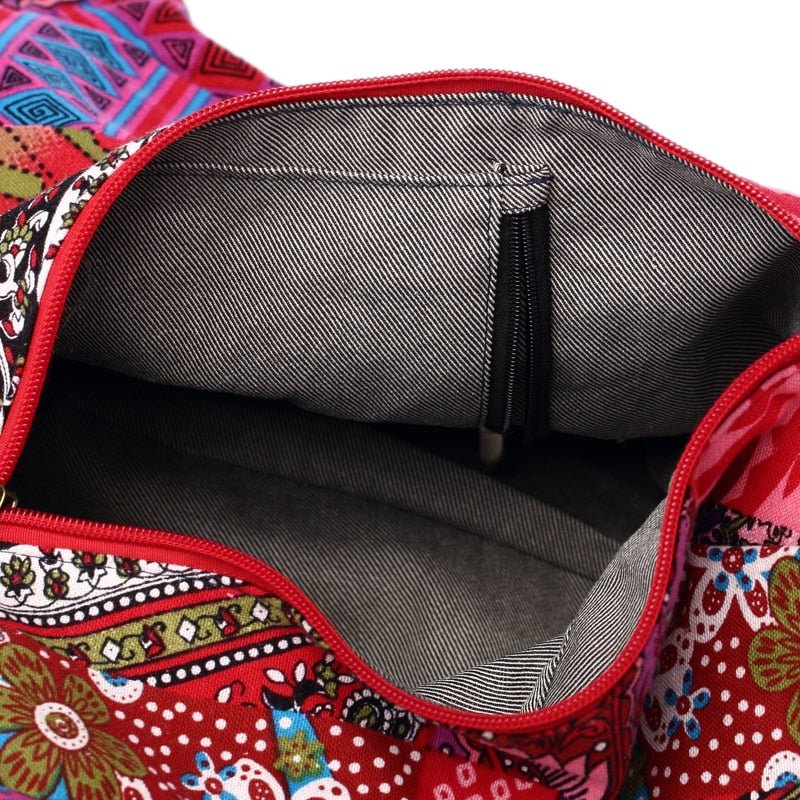 Women's Mochila Cotton Fabric Bag - Various Designs