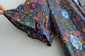 Vintage Women's V-neck Bohemian Kimono Top | S-L | 2 Colours