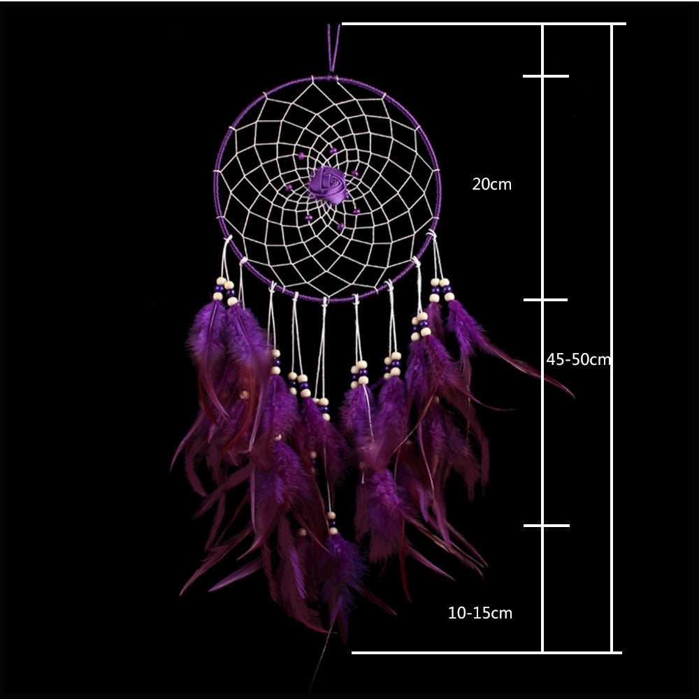 50cm Large Purple Dream Catcher | White Option Available