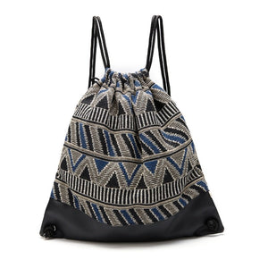 Cool Women's Tribal High Quality Draw String Back Pack