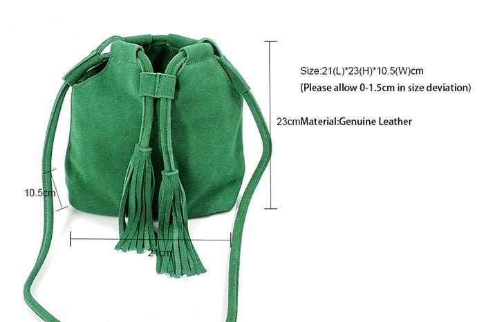 Women's Stylish Leather Small Bucket Shoulder Sling Bag