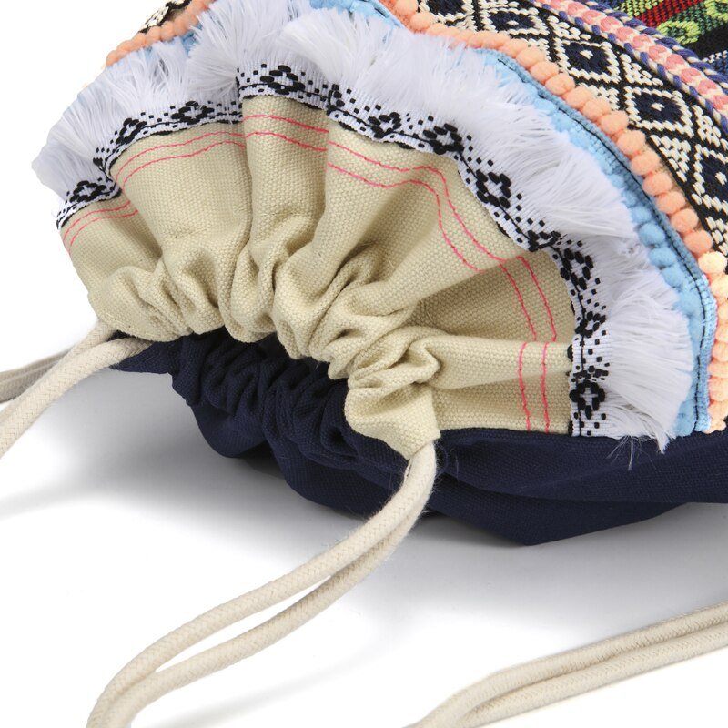 Cool High Quality Draw String Bag With Hippie Design