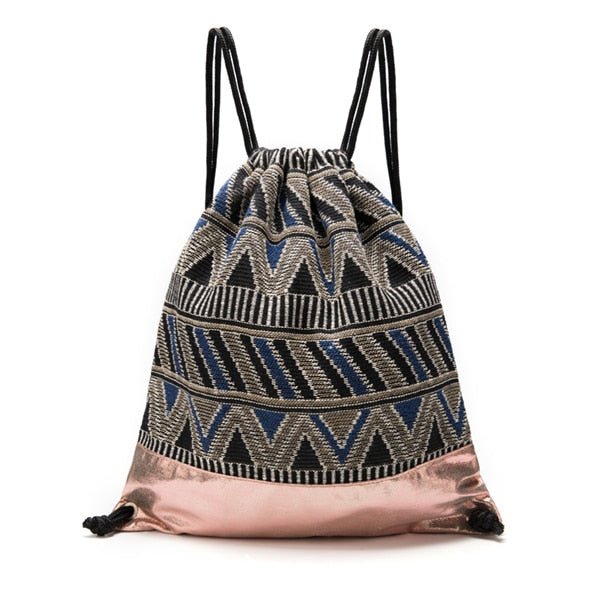 Cool Women's Tribal High Quality Draw String Back Pack
