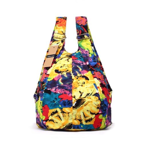 Women's Mochila Cotton Fabric Bag - Various Designs
