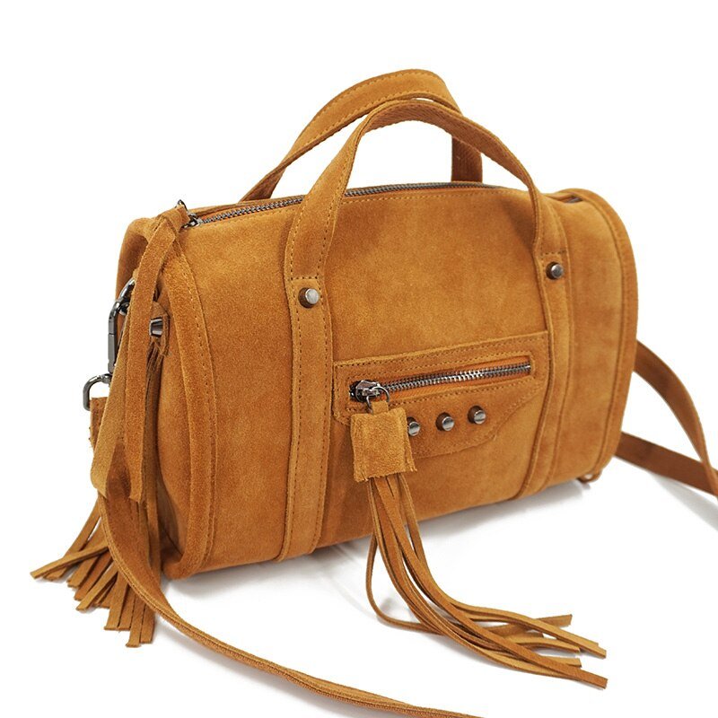 Genuine Leather Hippie Styled Business Handbag