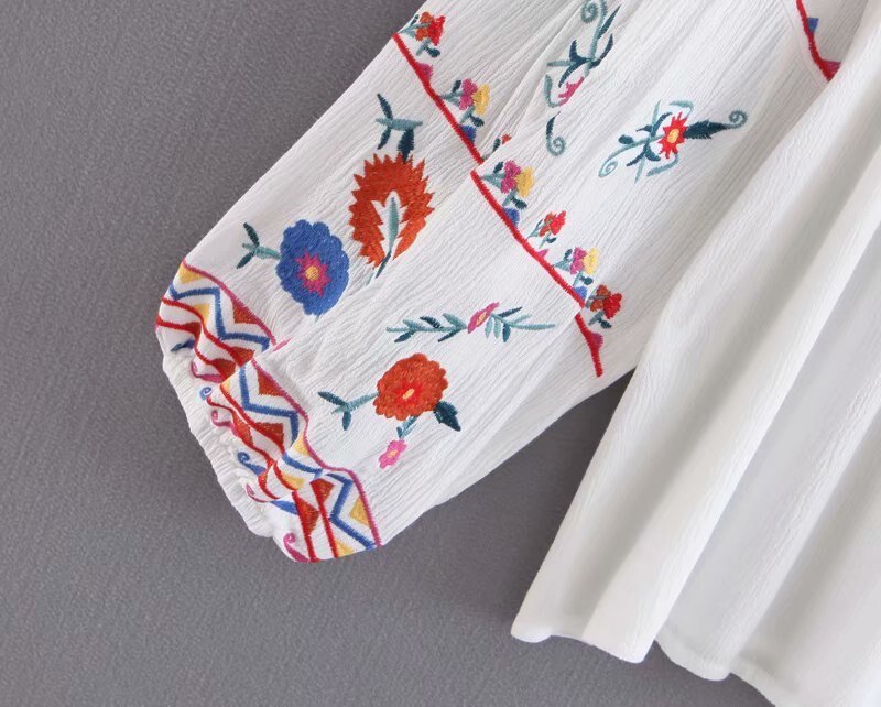 Vintage Women's Hippie Old Skool Blouse | Long Sleeve | Free Size | 4 Colours