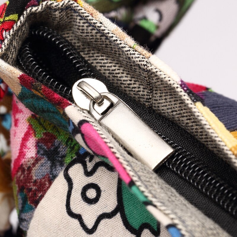 Premium Cross Body Bag With Hippie Patchwork Design