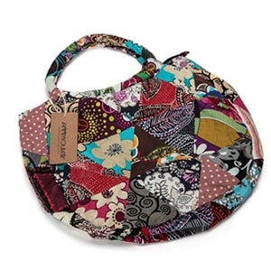 Vintage Floral Hippie Tote Bag With Stylish Patchwork Design