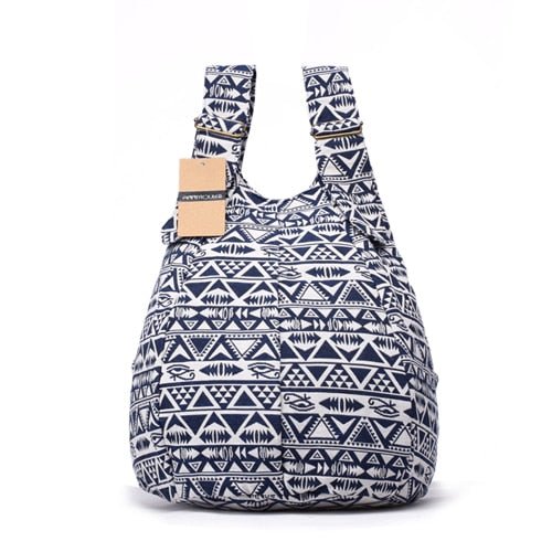 Women's Mochila Cotton Fabric Bag - Various Designs