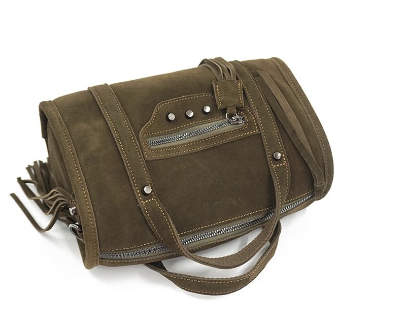 Genuine Leather Hippie Styled Business Handbag