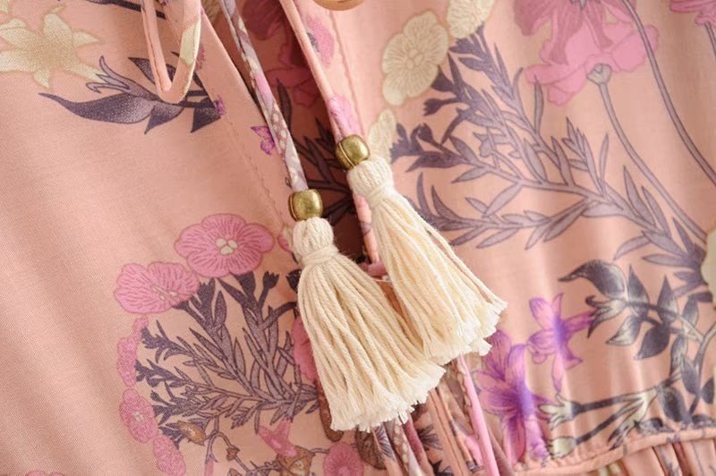 Women's Flowing Bohemian Flare Maxi Dress | S-L | Various Colours