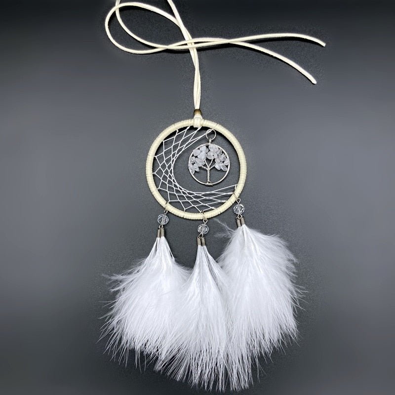 Mini Tree Of Life Dream Catcher | Available In Black, Pink And White