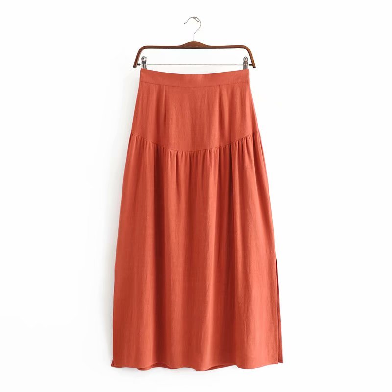 Classy Styled Hippie Skirt | Cotton | Red / Black | S-XL