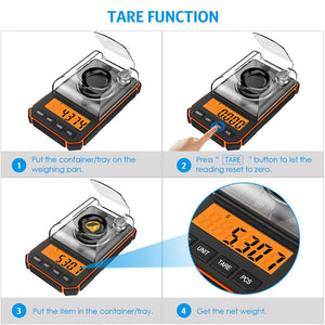 0.001g Electronic Digital Scale With 50g Calibration Weights