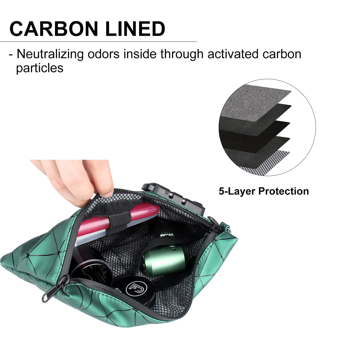 Carbon Lined Smell Proof Bag Set