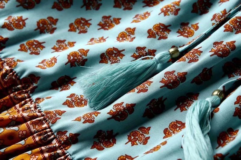 Hippie Skirt | Short Summer With Tassels | S-L | 2 Colours