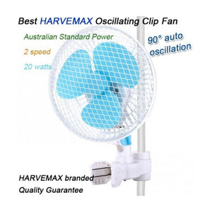 HarveMax 6" Oscillating Clip Fan 20W