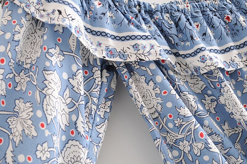 Women's Festival Two Piece Outfit | Long Sleeve Top + Long Bohemian Dress | S-L