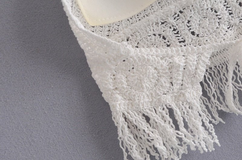 Hippie Styled Sleeveless Beach Crop Top | Knitted | 2 Colours