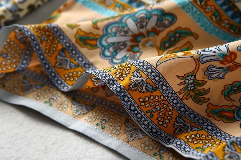 Women's Full Length Multi-Colour Floral Printed Boho Jumpsuit | Short Sleeve + V-neck | S-L