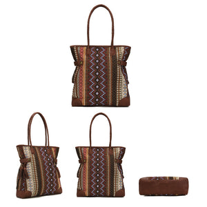 High Quality Boho Brown Tote Bag With Tassles