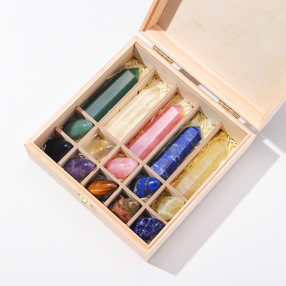 Natural Crystal Stone And Column Set