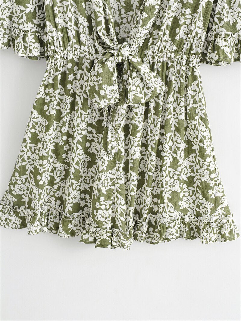 Women's Deep V-neck Bohemian Beach Romper | S-L | Various Colours