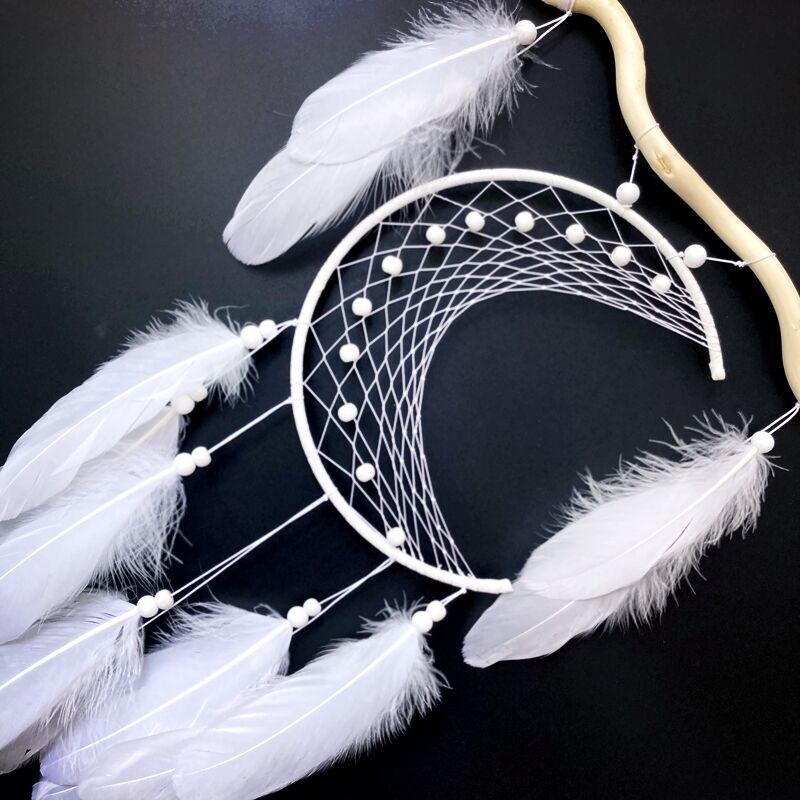 White Moon Bohemian Dream Catcher | 65cm