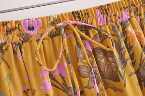 Elegant Hippie Chic Long Maxi Bohemian Skirt | High Waisted | S-L | Pink & Yellow