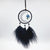 Small Black Feathered Dream Catcher With Blue Tree Design