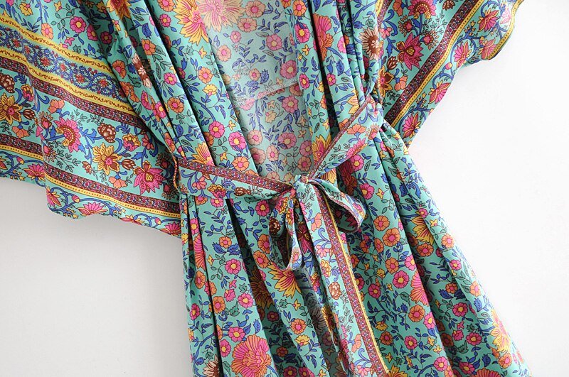 Women's Bohemian Lazy Dayz Kimono Bikini Cover Up | Various Colours | S-L