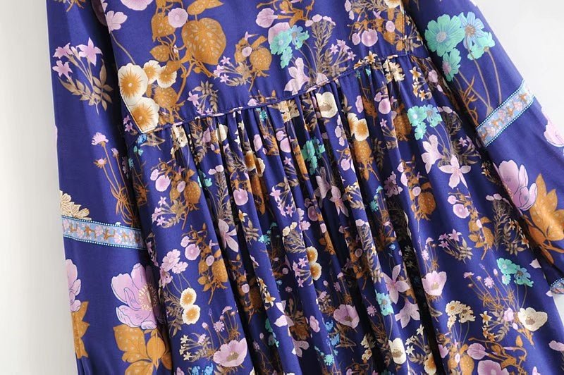 Women's Flowing Bohemian Flare Maxi Dress | S-L | Various Colours