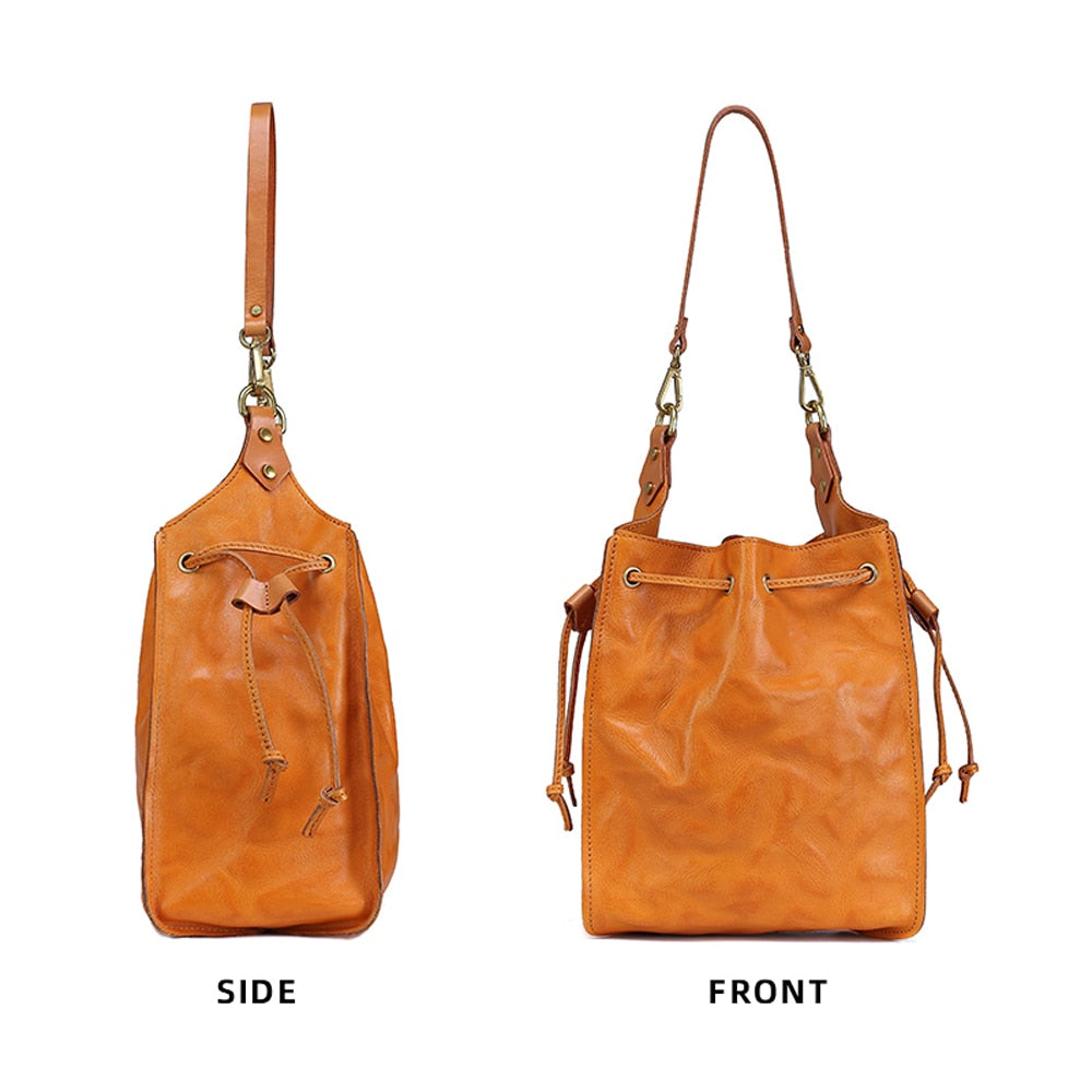 Premium 100% Real Leather Cross Body Bag - Various Colours