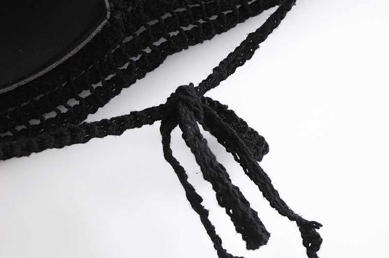 Hollowed Out Sleeveless Bohemian Crop Top Vest | Free Size | Various Colours