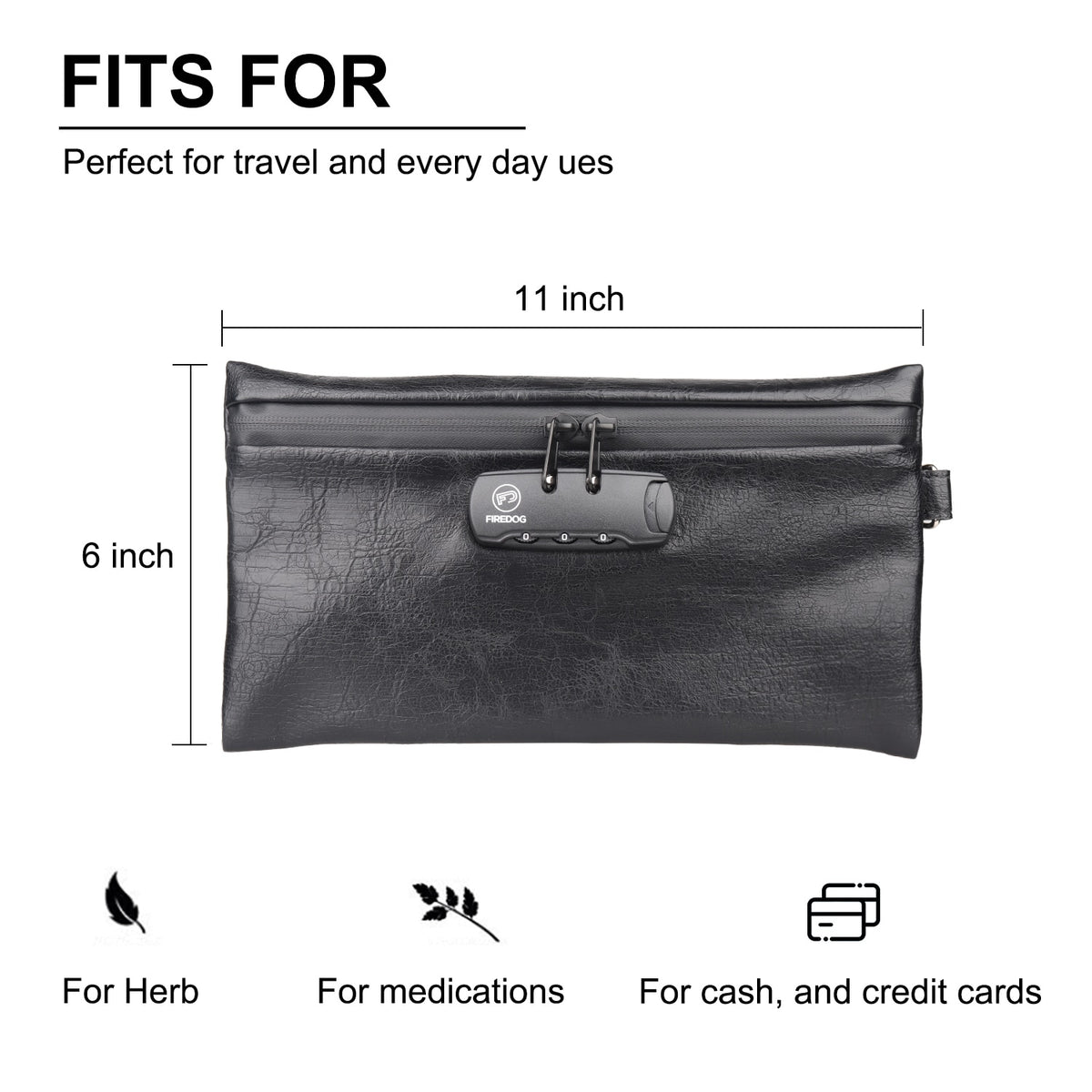 Carbon Lined Storage Bag | Odor Proof Stash Bag With Lock