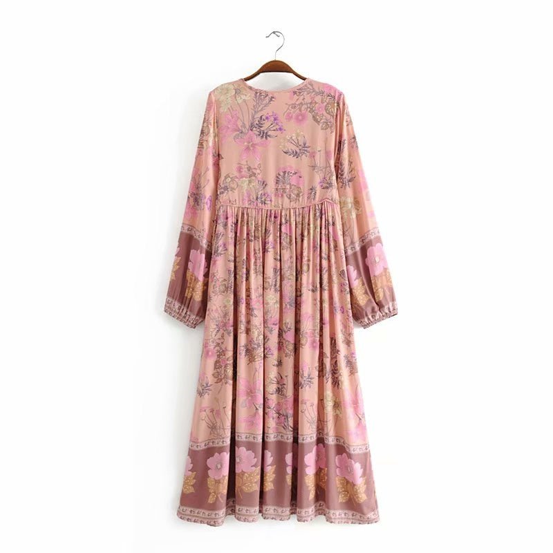 Women's Flowing Bohemian Flare Maxi Dress | S-L | Various Colours