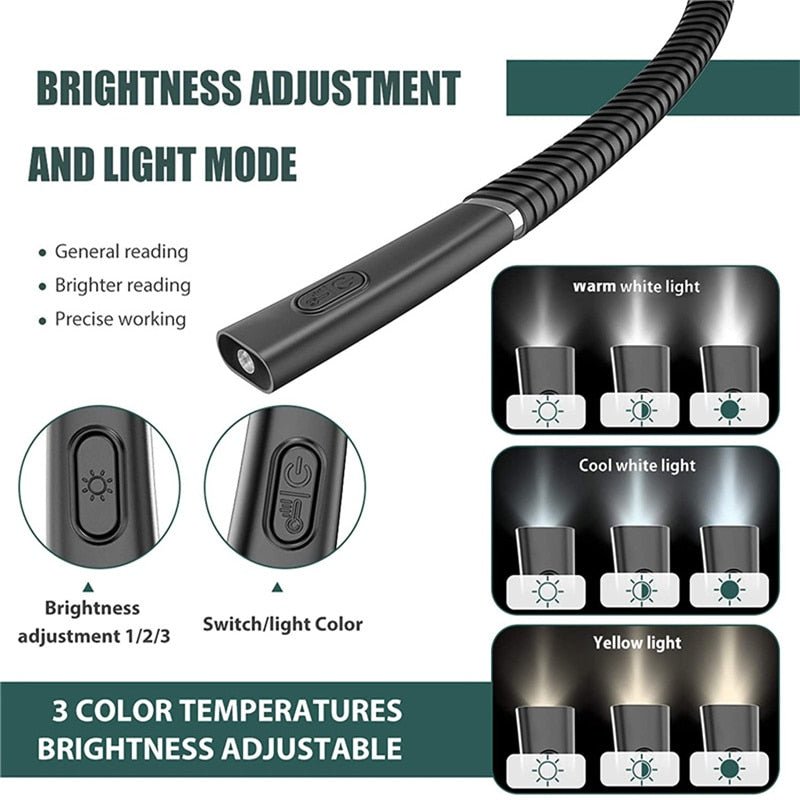 Neck Reading Light | USB Rechargeable