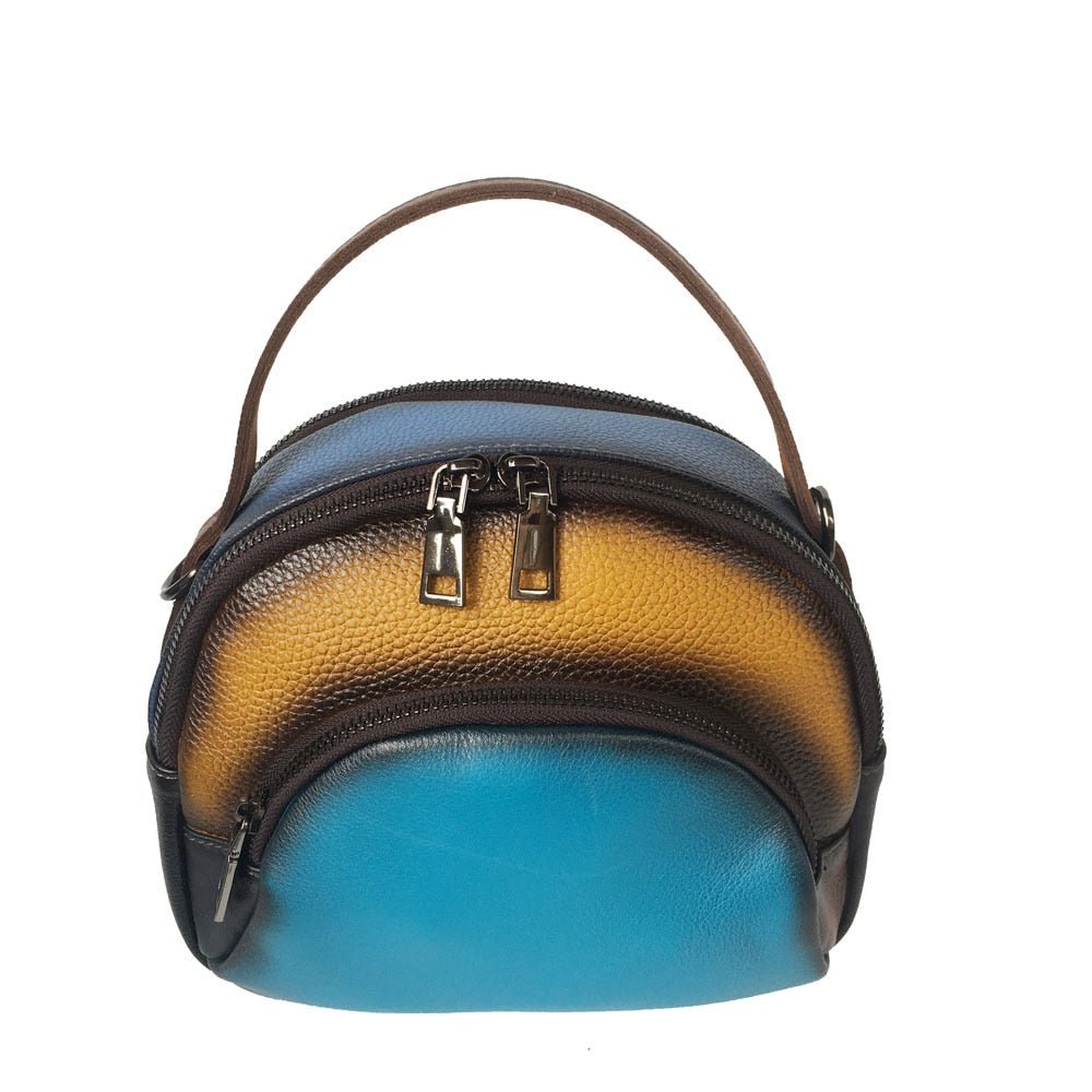 Cool Retro Styled Hippie Bag - Real Cow Leather