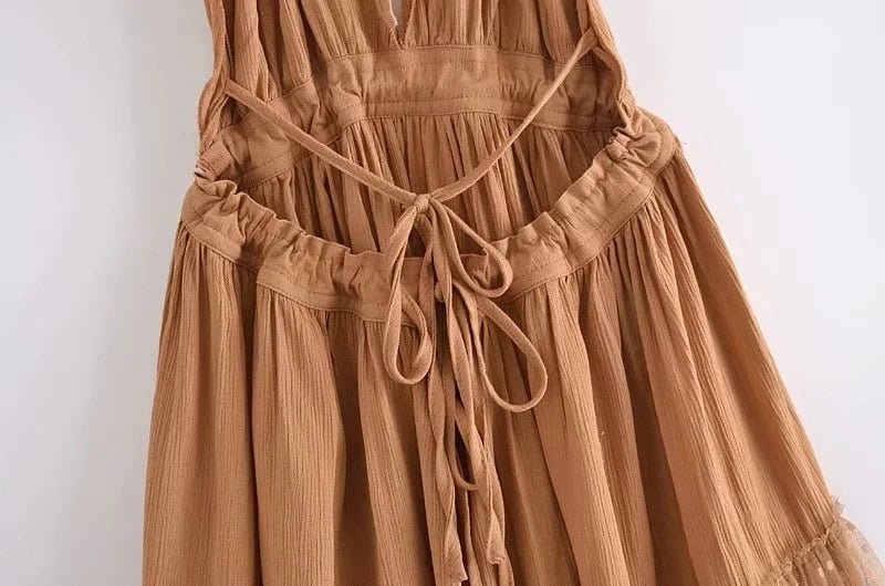 Hippie Beach Dress | V-Neck + Strapless | Various Colours | S-L