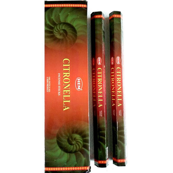 HEM Citronella Garden Incense Sticks Bulk Box Of 6 Packets The