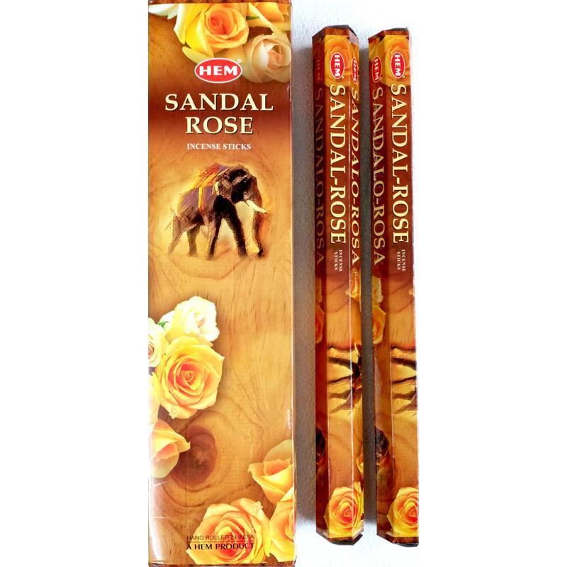 Sandal Rose Garden Incense Sticks - HEM - Box Of 6