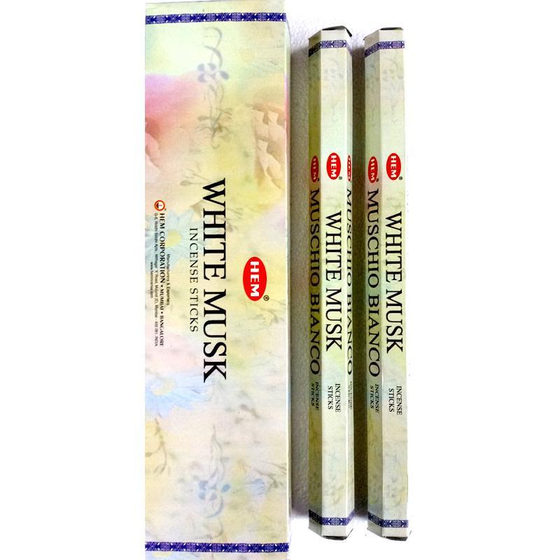White Musk Garden Incense Sticks - HEM - Box Of 6