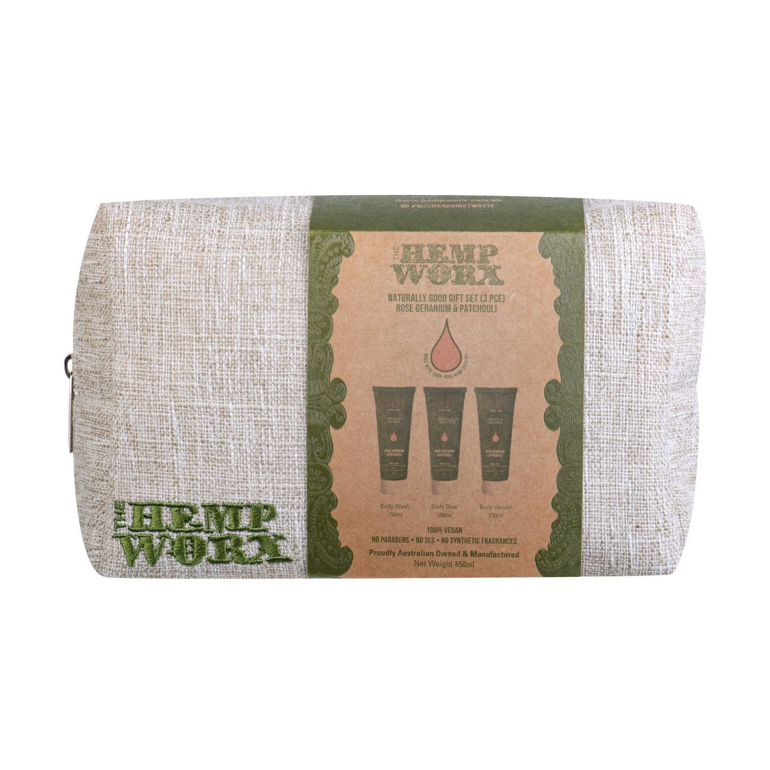 Hempworx Hemp Body Care Kit - Rose And Patchouli