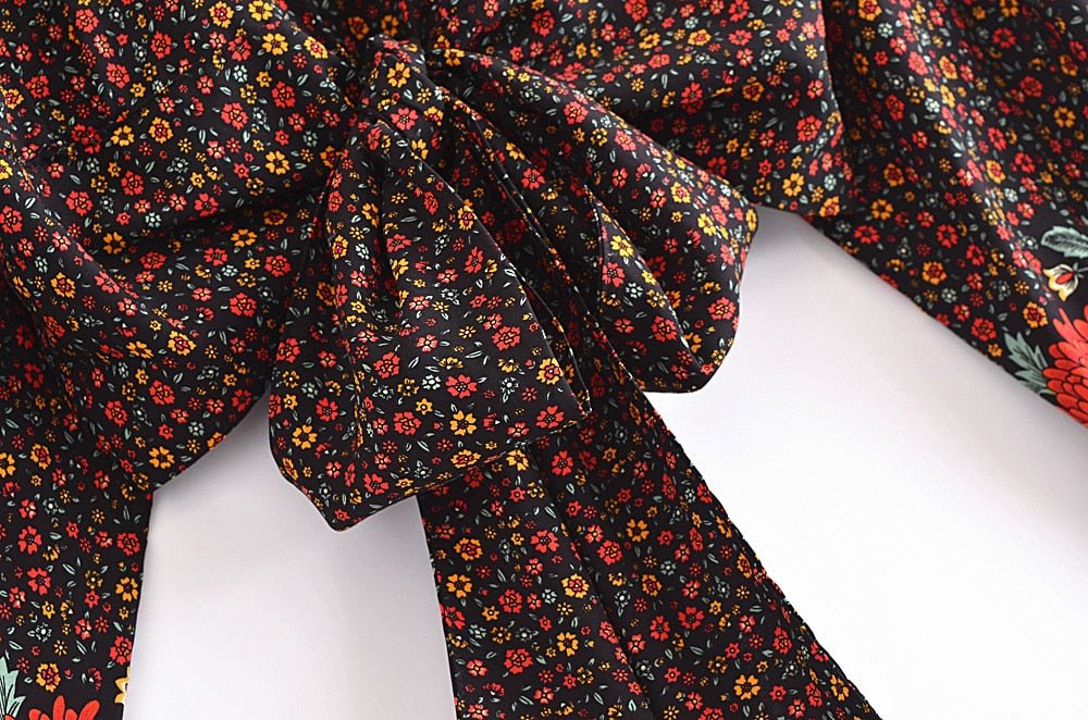 Women's Bohemian Blouse Bow Crop Top | Beach Summer Top | S-L