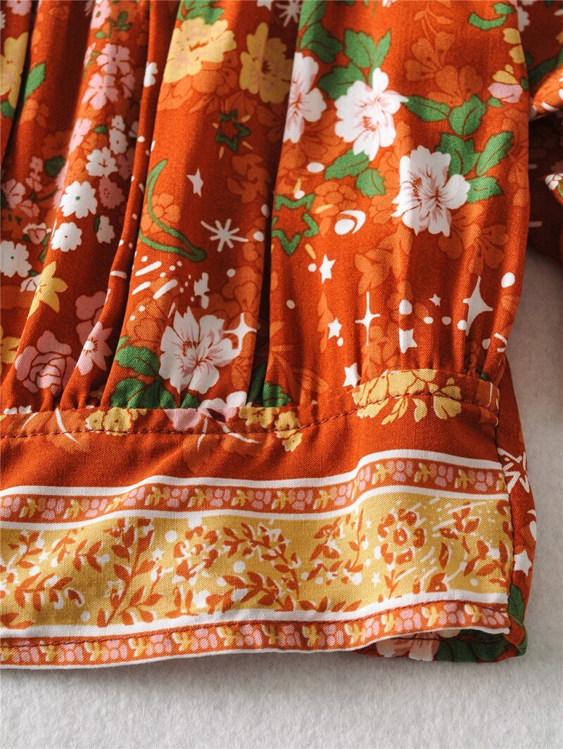 Cool Women's Brown Bohemian Styled Clothing Set | Pants + Sleeveless Top | S-M