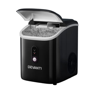 Devanti Nuggetc Ice Cube 15kg Bar Countertop Portable Ice Maker Machine