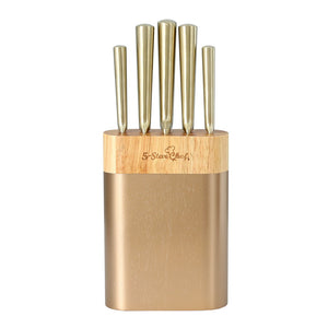 Cuisine::pro Daisho Nara 6-Piece Knife Block Set - Brass